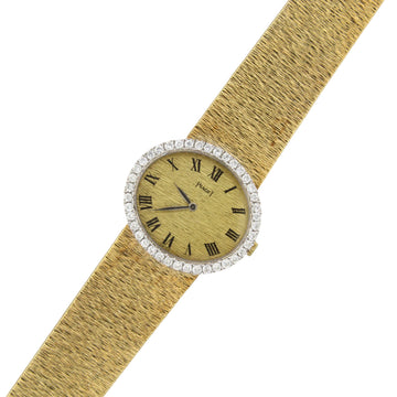 Piaget Classique 18K Yellow Gold Manual Wind 27 x 24 mm Roman Gold Dial Ref. 9806 A6 BOX AND PAPERS 1970s